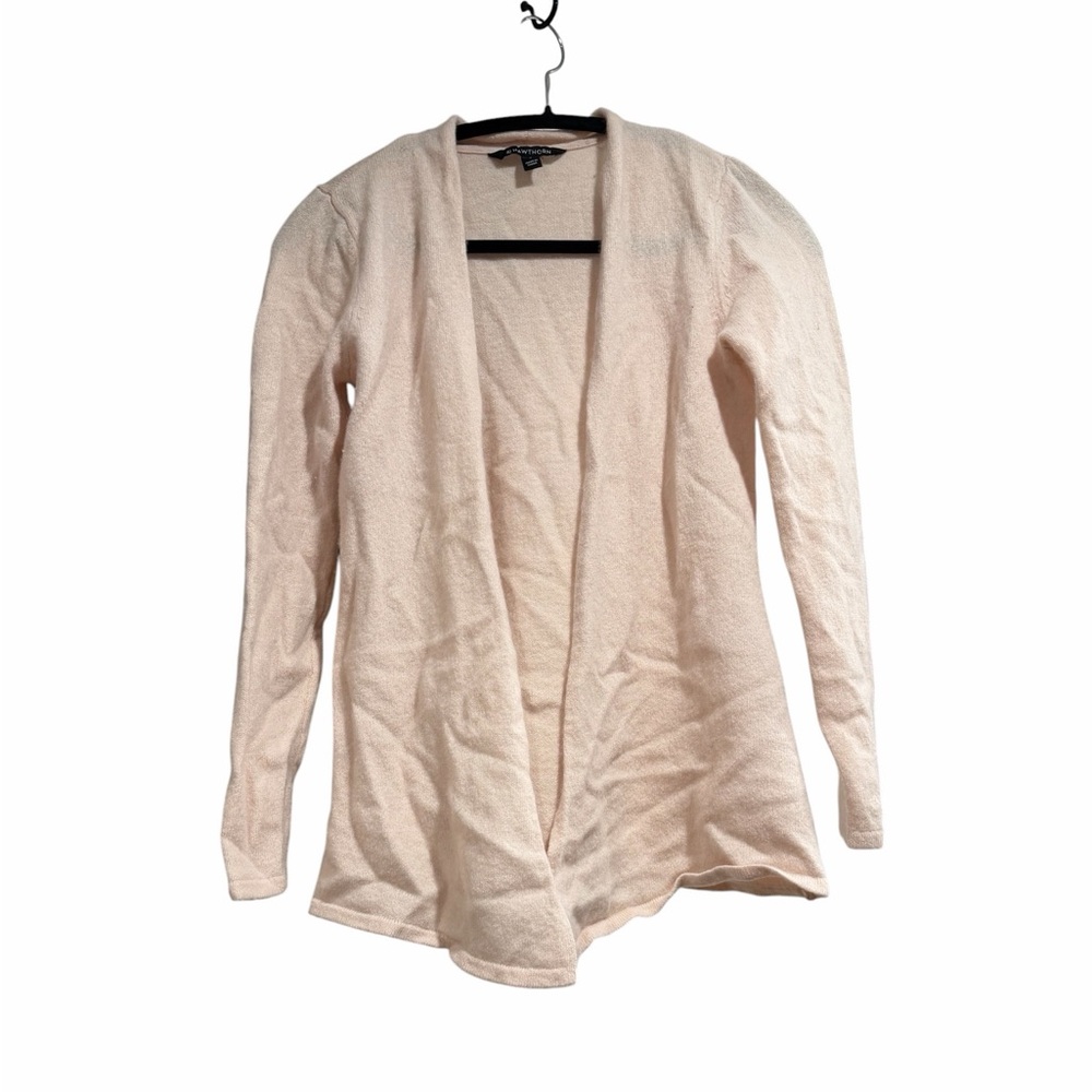 41 Hawthorn Size Medium Light Pink Blush Color Cashmere Cascade Cardigan.